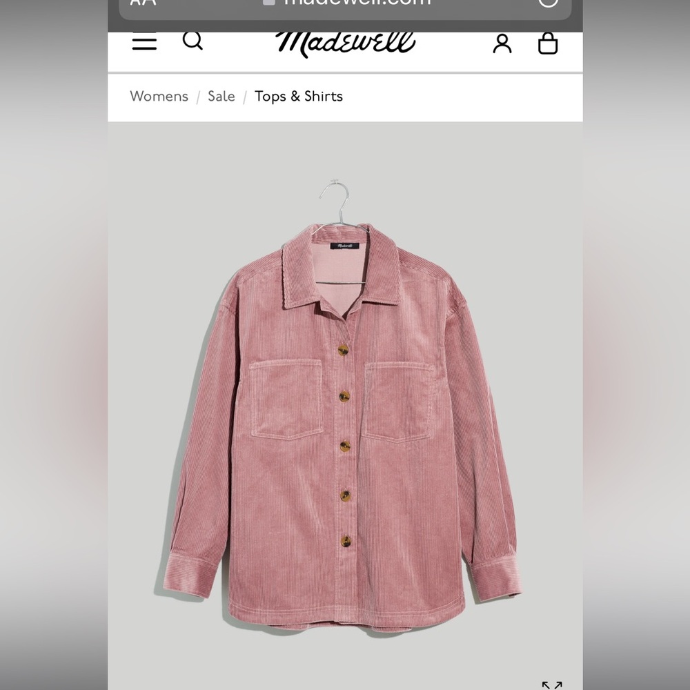 Madewell Oversize Corduroy shacket